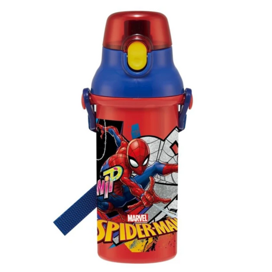 Skater 兒童直飲水樽連背帶 480ml (Spiderman)