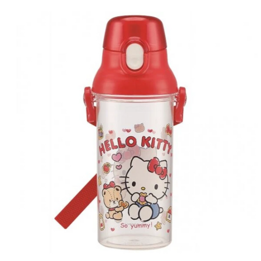 Skater 兒童透明直飲水樽連背帶 480ml (Hello Kitty) PSB5TR