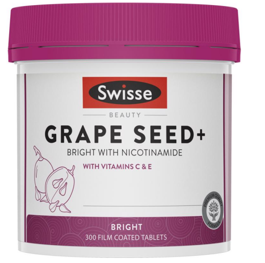 Swisse Grape Seed煙酰胺亮白煥膚葡萄籽 300粒•付款後1-2星期左右到貨