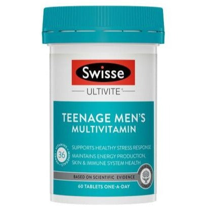 Swisse Teenage Ultivite Men's青少年男性複合維生素60片•付款後1-2星期左右到貨