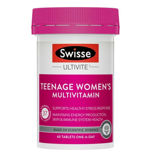 Swisse Teenage Ultivite Women's青少年女性複合維生素60片•付款後1-2星期左右到貨