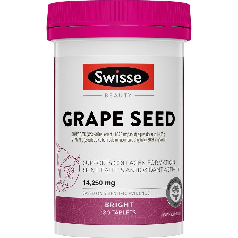 Swisse Grape Seed葡萄籽180粒•付款後1-2星期左右到貨